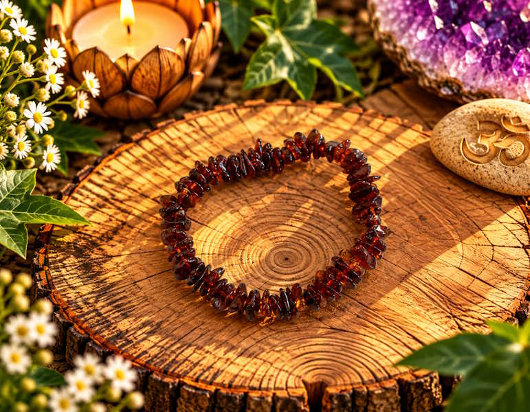 Pulsera chip ámbar